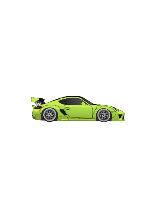 Pandem Porsche Cayman Sticker